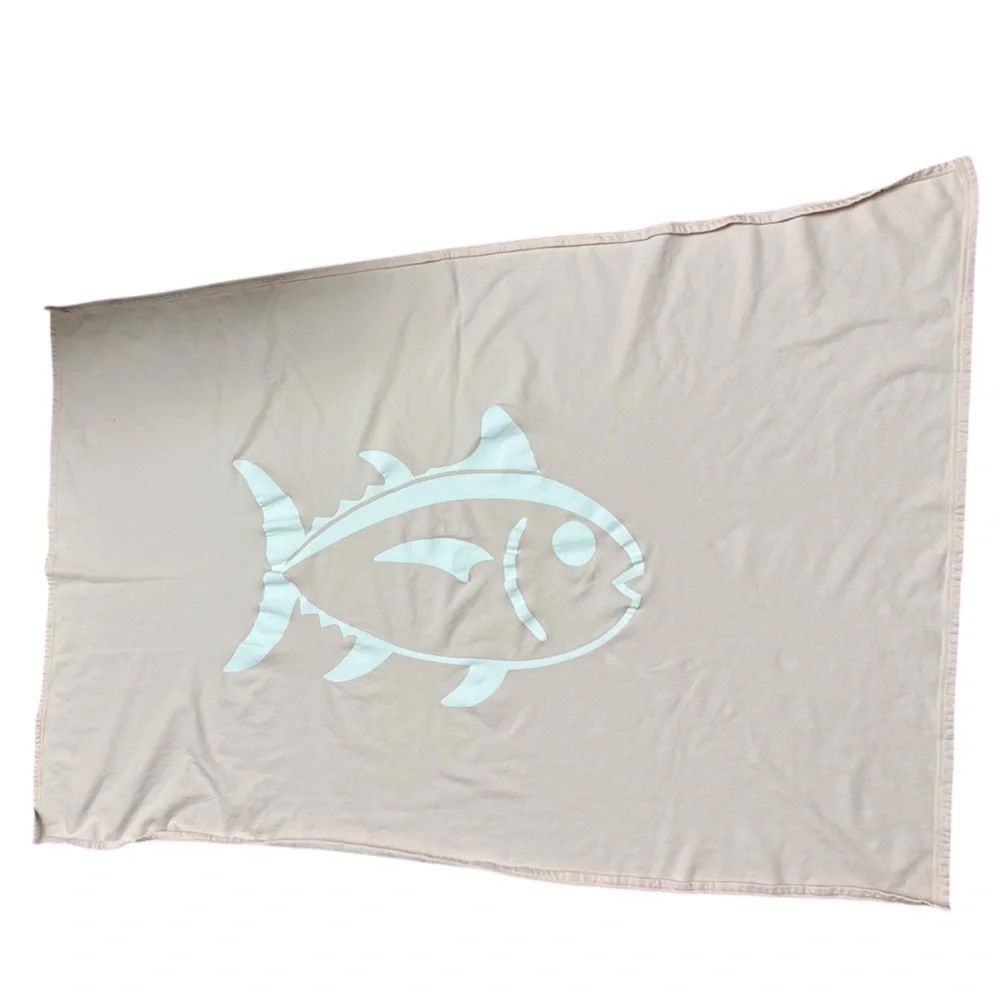 Southern Tide Fish Print Beach Towel